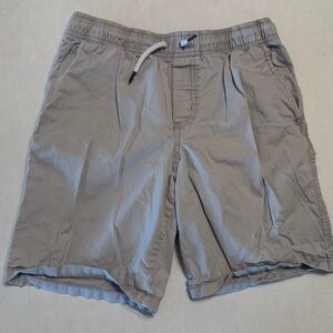 Cat & Jack Boys Khaki Large (10-12) 100% Cotton Classic Summer Shorts Pockets